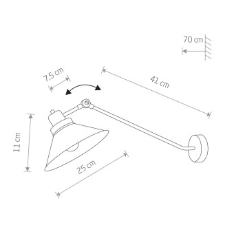 Бра Nowodvorski Techno Black/White 9145