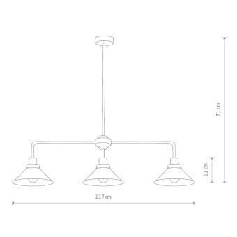 Потолочная люстра Nowodvorski Craft Black/White 9150