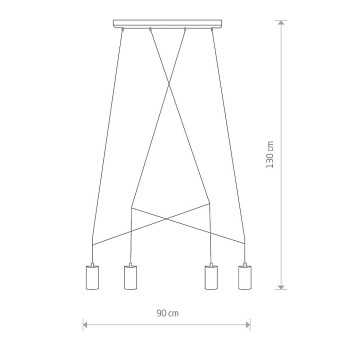 Подвесная люстра Nowodvorski Imbria Black 9192