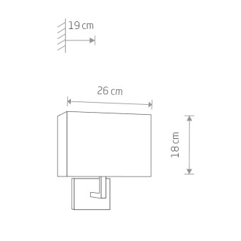 Бра Nowodvorski Hotel Gray 9218