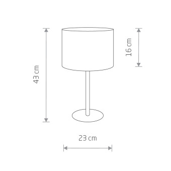 Настольная лампа Nowodvorski Hotel Gray 9301