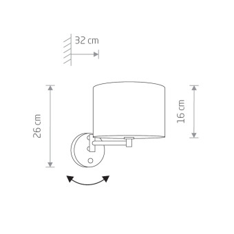 Бра Nowodvorski Hotel Gray 9303
