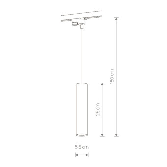 Трековый однофазный светильник Nowodvorski Profile Eye White 9337