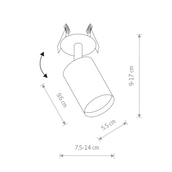 Спот Nowodvorski Eye Fit White 9396