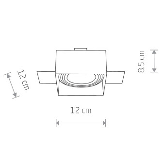 Встраиваемый светильник Nowodvorski Mod Plus Black 9404