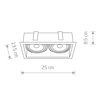 Встраиваемый светильник Nowodvorski Mod White 9412