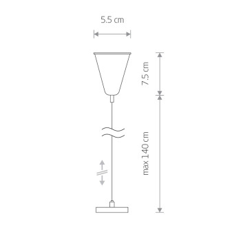 Подвесной комплект для однофазной трековой системы Nowodvorski Profile Black 9460