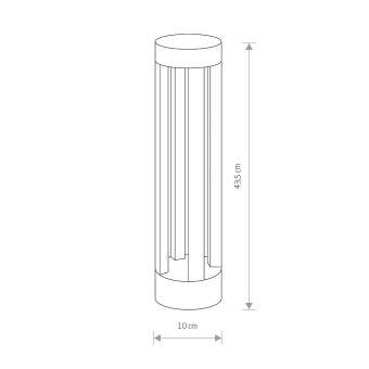 Уличный светодиодный светильник Nowodvorski Tepic Led Black 9508