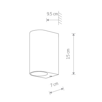 Уличный настенный светильник Nowodvorski Nico Graphite 9517