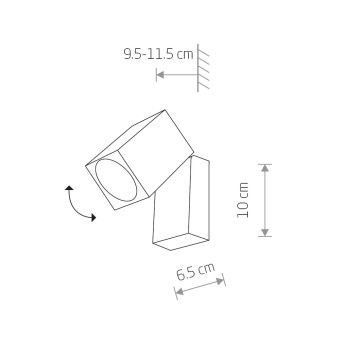 Уличный настенный светильник Nowodvorski Primm Graphite 9551