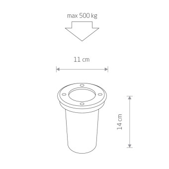 Ландшафтный светильник Nowodvorski Paoli Silver 9554