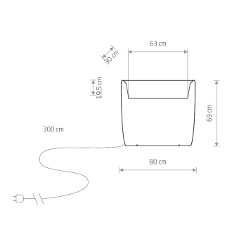 Ландшафтный светильник Nowodvorski Flowerpot White 9713