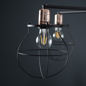 Потолочная люстра Nowodvorski Manufacture Black/Copper 9738