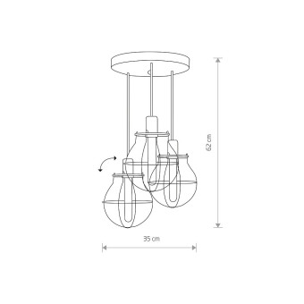 Потолочная люстра Nowodvorski Manufacture Black/Copper 9740