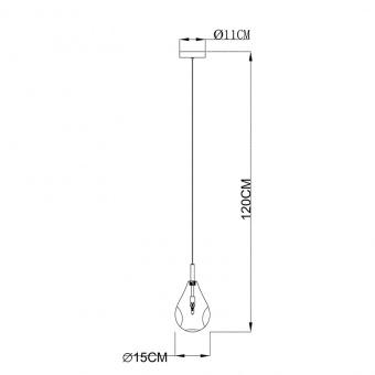 Подвесной светильник Zumaline BASTONI MD1921-1-CLEAR