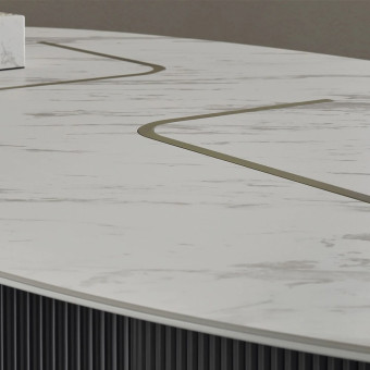 Стол обеденный овальный ENZA HOME NAGOYA EH68307