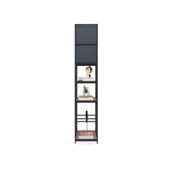 Книжный шкаф (антрацит) ENZA HOME Коллекция HAMPTON (ХЭМПТОН) арт. EH57652
