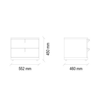 Тумба прикроватная ENZA HOME CORDELL EH57716