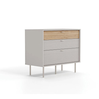 Комод с 3 ящиками (белый) ENZA HOME CANTE EH69357