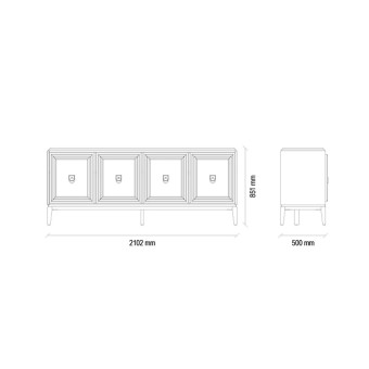 Сервант ENZA HOME Коллекция ELEGANTE (ЭЛЕГАНТ) арт. EH20174