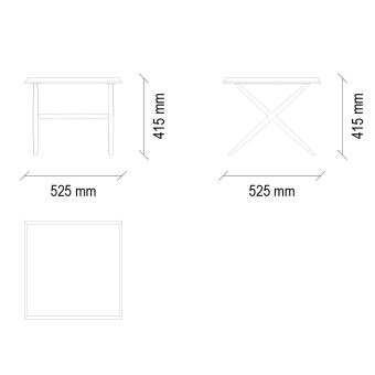 Стол журнальный малый ENZA HOME Коллекция ELEGANTE (ЭЛЕГАНТЕ) арт. EH20168
