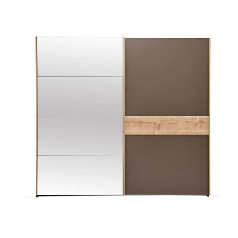 Шкаф-купе (240 см) (серый) ENZA HOME POLKA EH59225