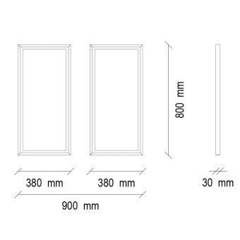Зеркало для серванта ENZA HOME LORETO EH57544