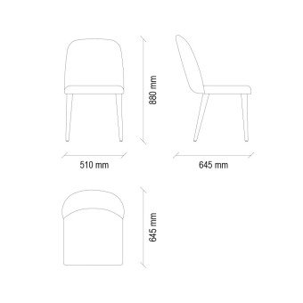 Стул ENZA HOME Коллекция BERTA (БЕРТА) арт. EH67000