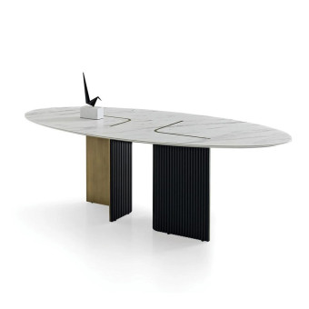 Стол обеденный овальный ENZA HOME Коллекция NAGOYA (НАГОЯ) арт. EH68307