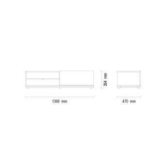 ТВ тумба с полкой ENZA HOME Коллекция DORIAN (ДОРИАН) арт. EH36816