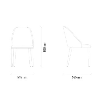 Стул с подлокотниками ENZA HOME BASEL EH59600