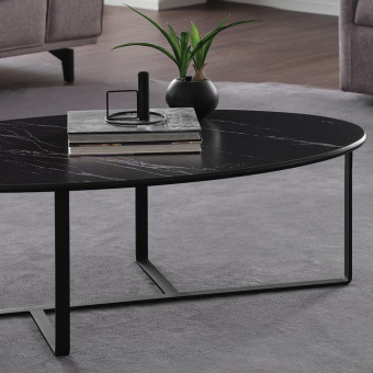 Журнальный столик элипс ENZA HOME Коллекция PADME (ПАДМЕ) арт. EH67570