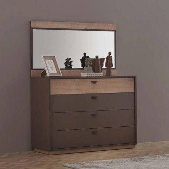 Комод (серый) ENZA HOME POLKA EH67061