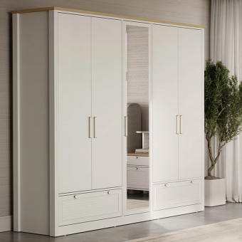 Шкаф с дверцами 5 дверей ENZA HOME MARSELL EH74201