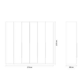 Шкаф с дверцами 6 дверей ENZA HOME LEGATO EH74133