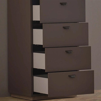 Комод высокий (серый) ENZA HOME POLKA EH67071