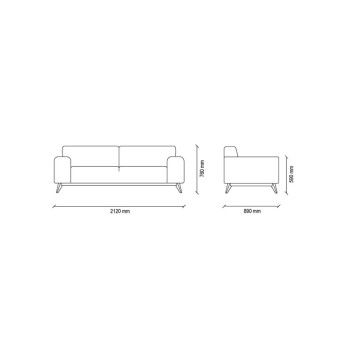Диван двухместный ENZA HOME Коллекция NETHA (НЕТА) арт. EH52096