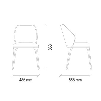 Стул ENZA HOME Коллекция RIGA (РИГА) арт. EH60831