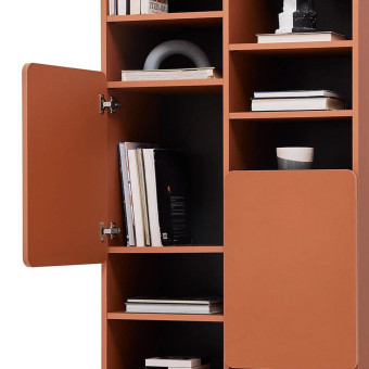 Шкаф книжный ENZA HOME Коллекция BLEND (БЛЭНД) арт. EH68795