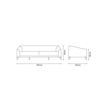 Диван четырехместный ENZA HOME Коллекция MAISON (МЕЙСОН) арт. EH53489