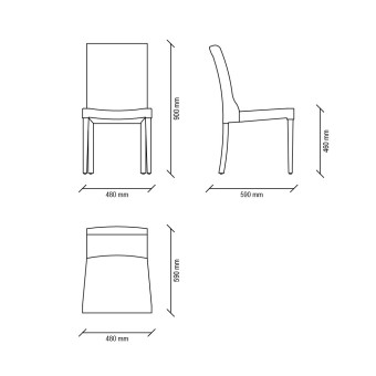 Стул ENZA HOME ROSA EH54695