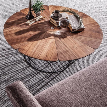 Стол журнальный круглый ENZA HOME Коллекция VALENTE (ВАЛЕНТЕ) арт. EH20054