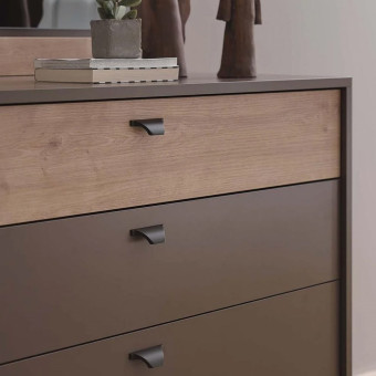 Комод (серый) ENZA HOME POLKA EH67061