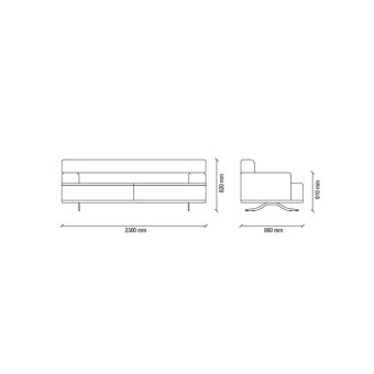 Диван двухместный ENZA HOME Коллекция VALDERA (ВАЛЬДЕРА) арт. EH52425