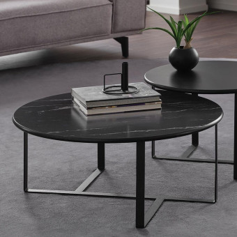 Кофейный столик круглый ENZA HOME Коллекция PADME (ПАДМЕ) арт. EH67571