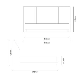 Основание с ящиком 180x200 ENZA HOME NETHA EH22056