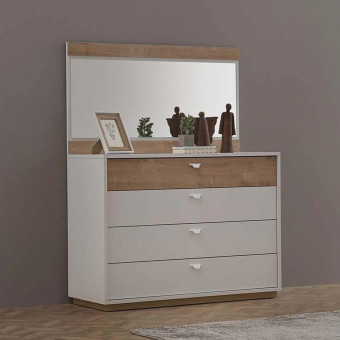Комод (белый) ENZA HOME Коллекция POLKA (ПОЛЬКА) арт. EH56254