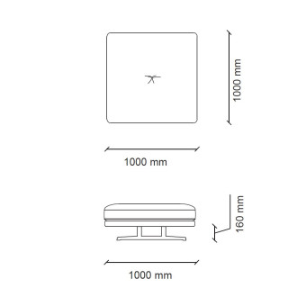 Пуф квадратный ENZA HOME DAKAR EH72389