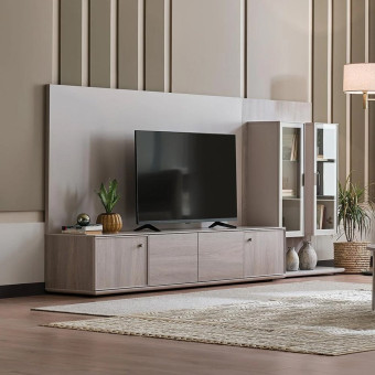 Тумба с задней ТВ панелью ENZA HOME BASEL EH59471