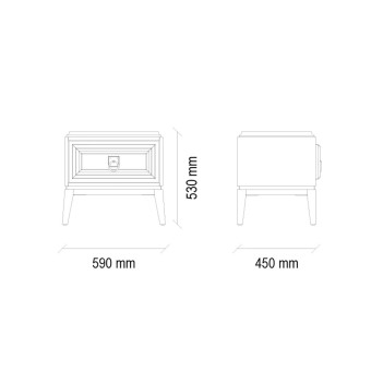 Тумба прикроватная ENZA HOME Коллекция ELEGANTE (ЭЛЕГАНТ) арт. EH20020